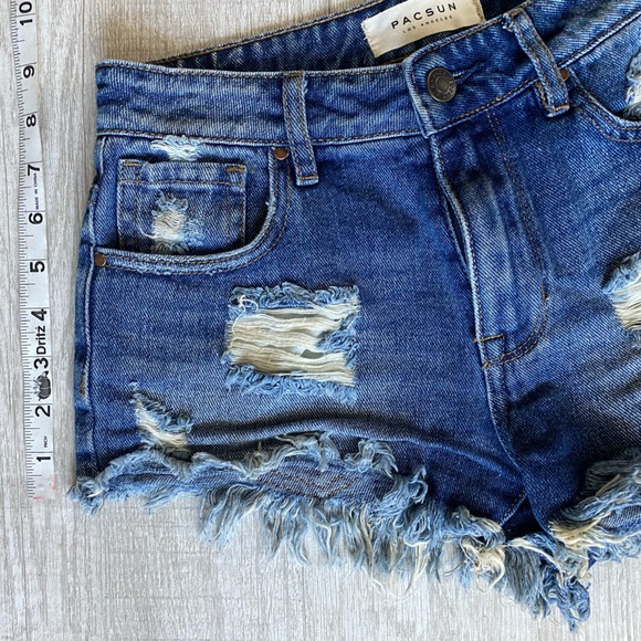 PACSUN High Rise Festival Shorts Size 23 - Picture 2 of 5